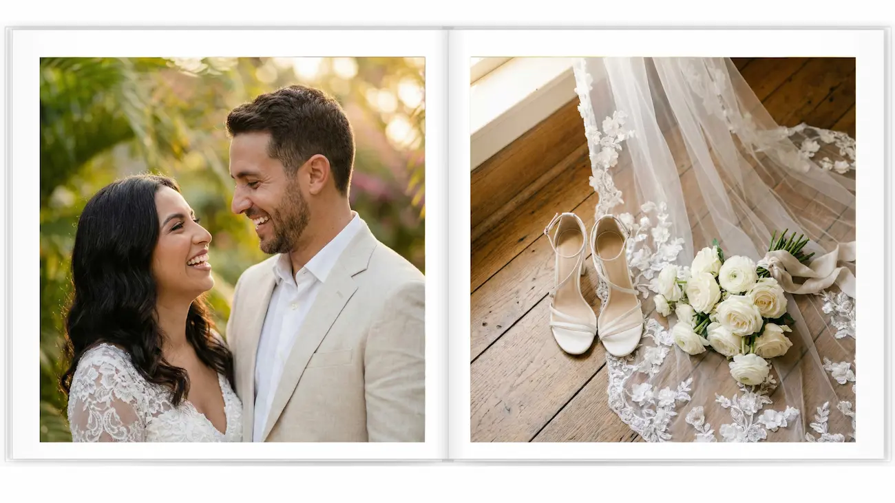 BlackPixel AI album spread preview